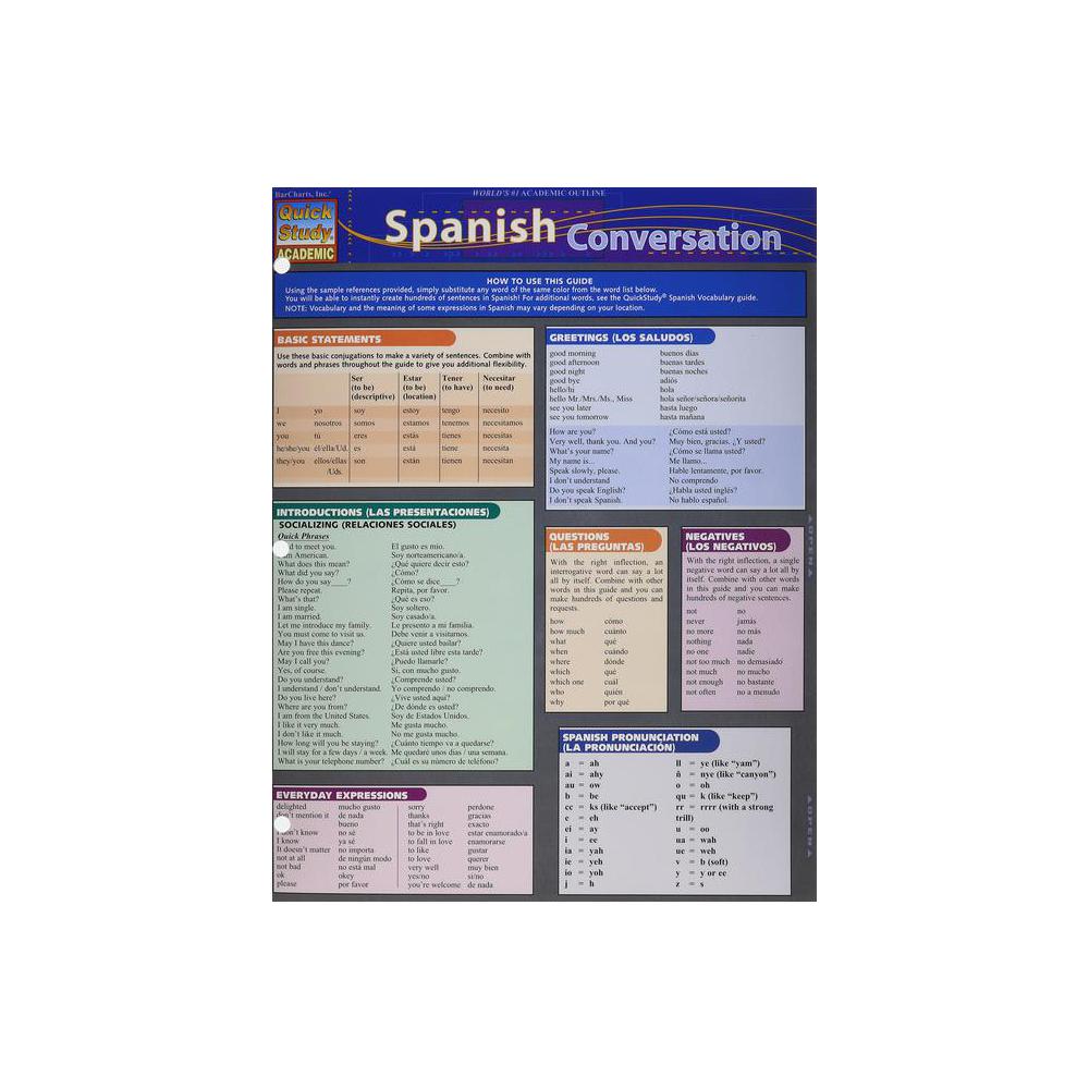 Barchart, Study Guide, Spanish Conversation